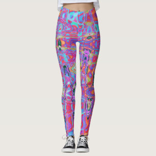 Leggings Couleurs de Pluie Arc-en-Ciel Abstrait Cosmique Ré
