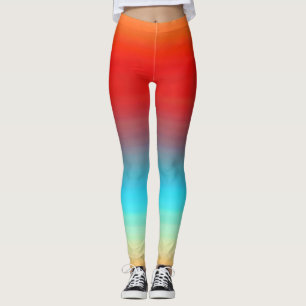 Leggings Couleurs de soleil Ombre Motif