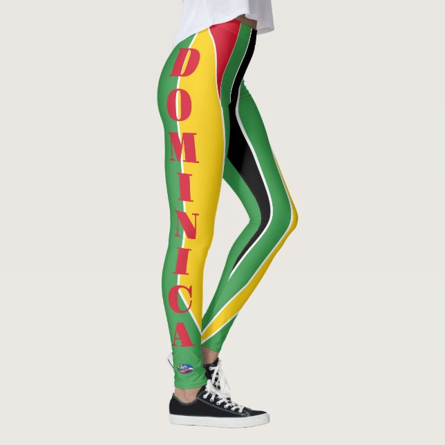 Leggings couleurs de style classique de la Dominique (Droite)