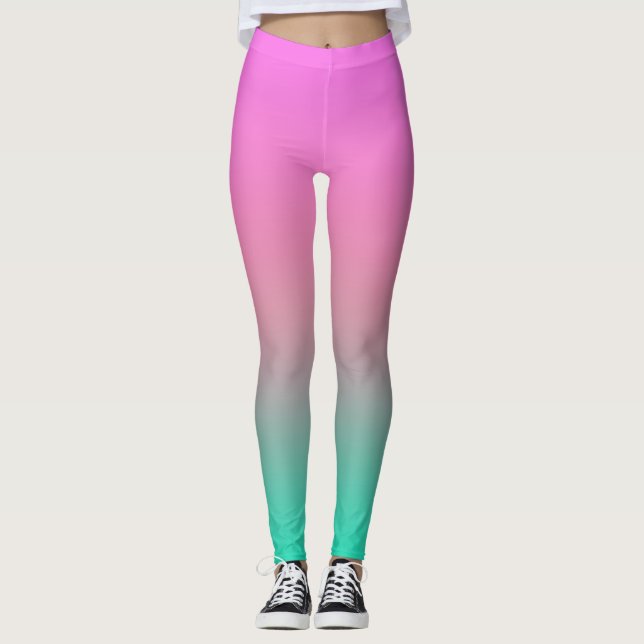 Leggings Couleurs d'été en pente douce mode couleur simple (Devant)