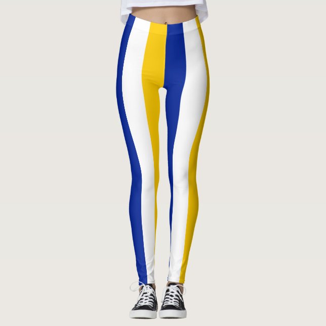 Leggings Couleurs du drapeau national de Bosnie triées vert (Devant)
