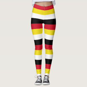 Leggings Couleurs du drapeau national de Brunei rayées hori