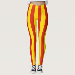 Leggings Couleurs du drapeau national de la Chine triées ve