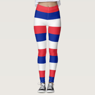 Leggings Couleurs du drapeau national de la France horizont