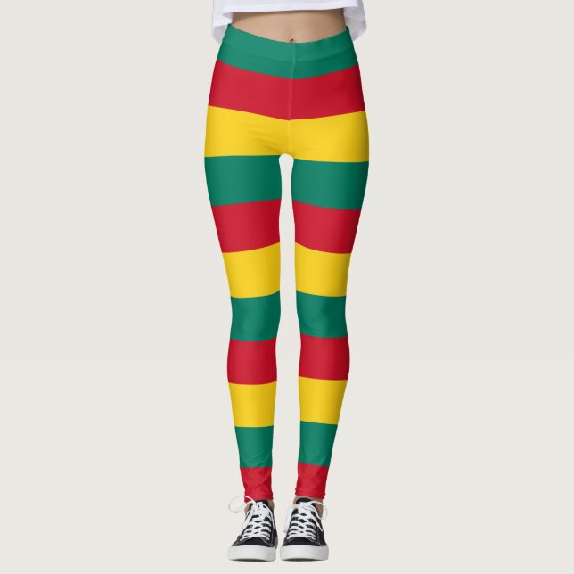Leggings Couleurs du drapeau national de la Grenade (Devant)