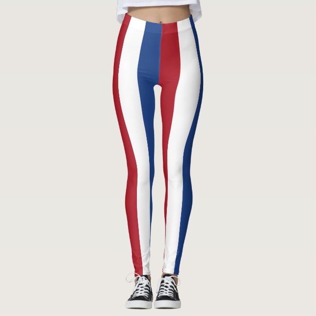 Leggings Couleurs du drapeau national de Pays-Bas triées ve (Devant)