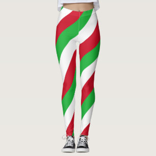 Leggings Couleurs du drapeau national du Burundi à rayures 