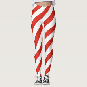 Leggings Couleurs du drapeau national du Canada diagonales 
