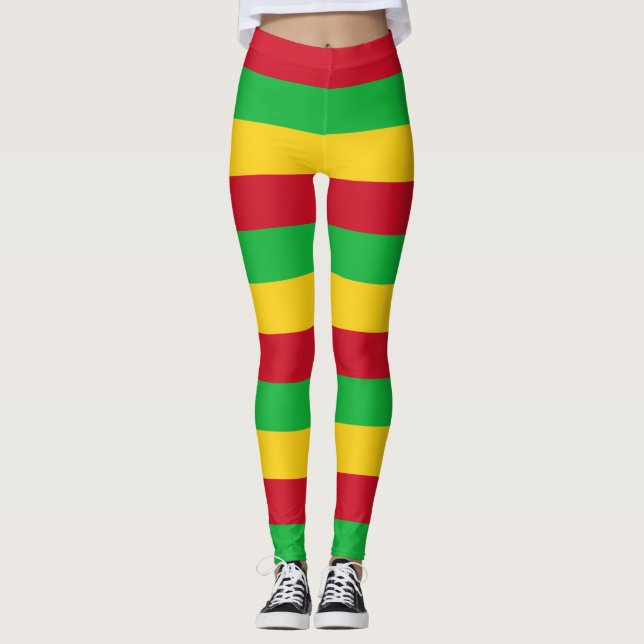 Leggings Couleurs du drapeau national du Mali (Devant)