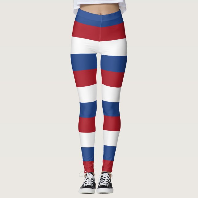 Leggings Couleurs du drapeau national Pays-Bas (Devant)