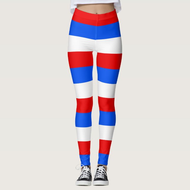Leggings Couleurs du drapeau national Porto Rico (Devant)