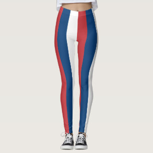 Leggings Couleurs du drapeau national serbe triées vertical