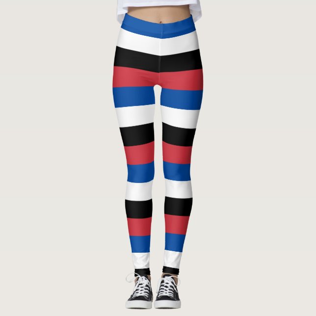 Leggings Couleurs du drapeau national sud-coréen (Devant)