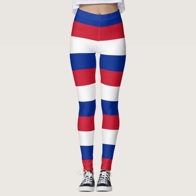 Leggings Couleurs du pavillon national de Cuba (Devant)