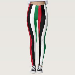 Leggings Couleurs du pavillon national de Jordanie triées v