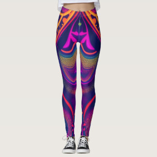 Leggings couleurs et lignes dansantes