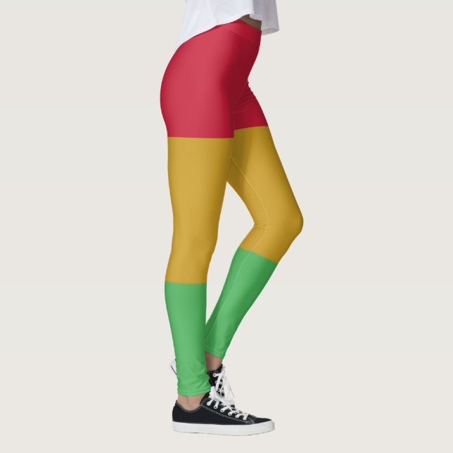 Leggings Couleurs jaune rouge vert Junetten (Droite)