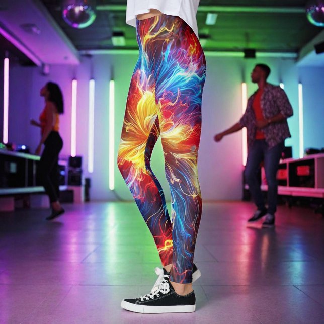 Leggings Couleurs lumineuses électriques (Créateur téléchargé)