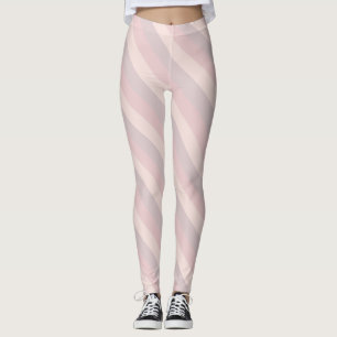 Leggings Couleurs pastel créatives Crème rose Modèle violet