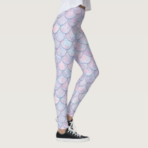 Leggings Couleurs pastel motif abstrait à balance de poisso