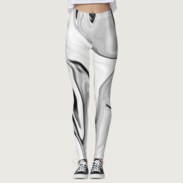 Leggings couleurs rétro Abstraites numériques (Devant)
