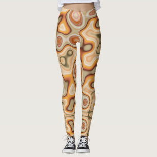 Leggings Couleurs vintages torsadées tourbillonnant liquéfi
