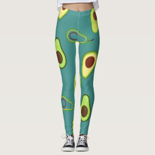Leggings Coupe Avocado été Vert dégradé Motif