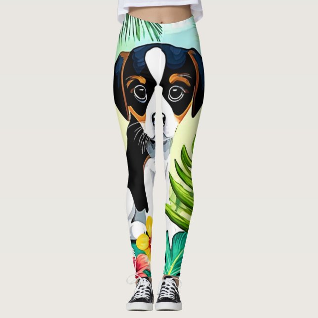 Leggings Coupe mignonne au paradis (Devant)