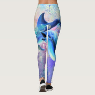 Leggings Couple de dauphin - Beau -