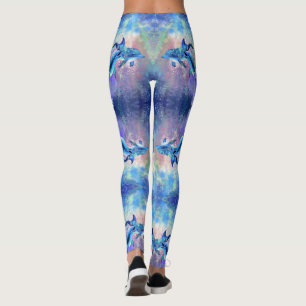 Leggings Couple de dauphins - Heureux