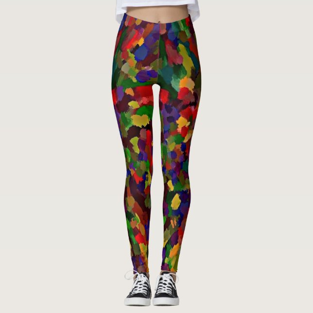 Leggings Coups de pinceau (Devant)