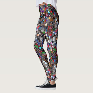 Leggings Coupures multicolores Burning Man