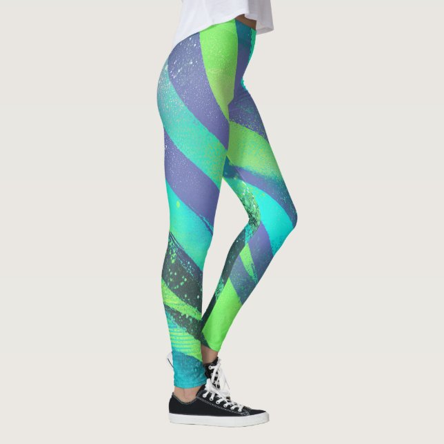 Leggings Courants de couleurs dans la lumière néonatale (Droite)