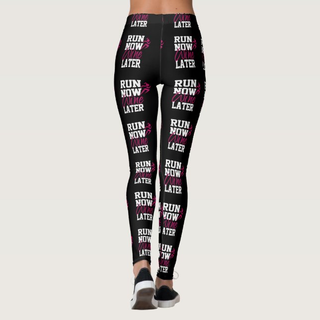 Leggings Courir Maintenant Vin Plus Tard (Dos)