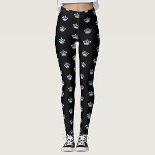 Leggings Couronne - Bleu