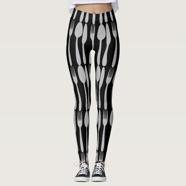 Leggings Couverts Cuillère Fourchette Argenterie (Devant)