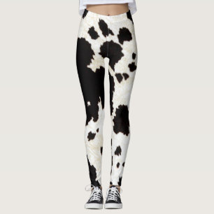 Leggings Cowgirl Rustic Country Cow