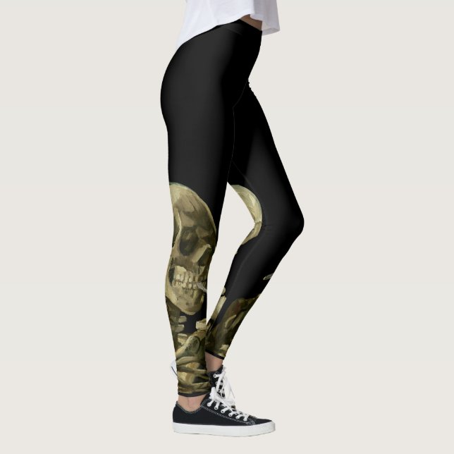 Leggings Crâne avec cigarette allumée de Vincent van Gogh (Droite)