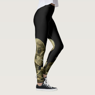 Leggings Crâne avec cigarette brûlante par Vincent van Gogh