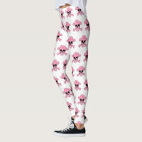 Crâne De Camouflage Rose Et Jambes De Crossbones