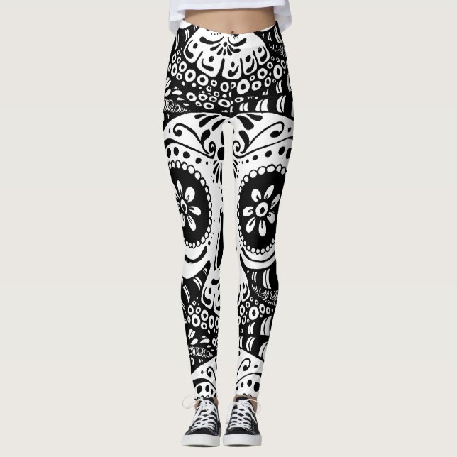 Leggings Crâne de sucre (Devant)