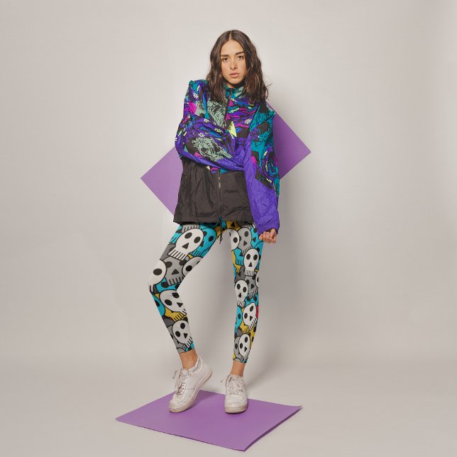 Leggings crâne funky (Créateur téléchargé)