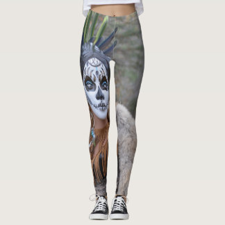 Leggings Crâne indigène de sucre