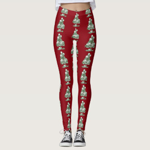 Leggings crâne moche sapin de noël squelette gothique