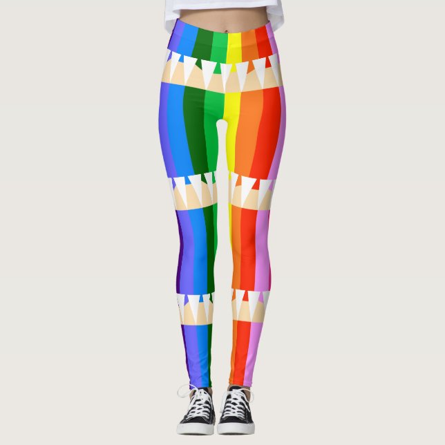 Leggings Crayons de couleur (Devant)