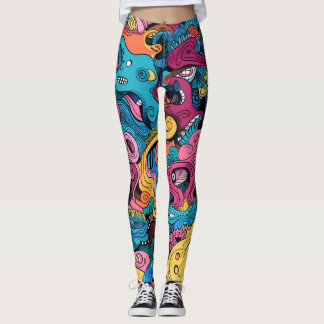 Leggings Crazy Monster Mash