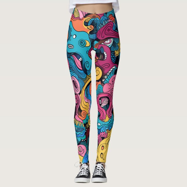 Leggings Crazy Monster Mash (Devant)