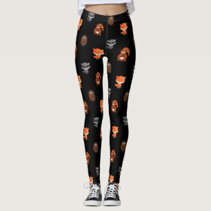 Leggings Créatures de bois mignonnes Légendes de femmes thé