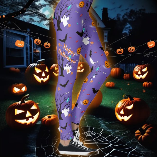 Leggings Créatures et bonbons drôles d'Halloween (Créateur téléchargé)