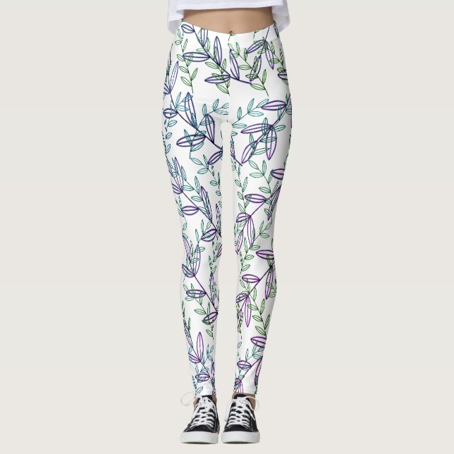 Leggings creeping plants (Devant)